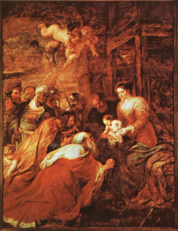 Peter Paul Rubens The Adoration of the kings Spain oil painting art